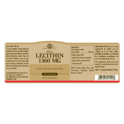 SOLGAR LECITINA DE SOJA 1360 MG 100 CAPS
