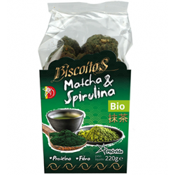 BISCOITOS MATCHA & SPIRULINA BIO 220g