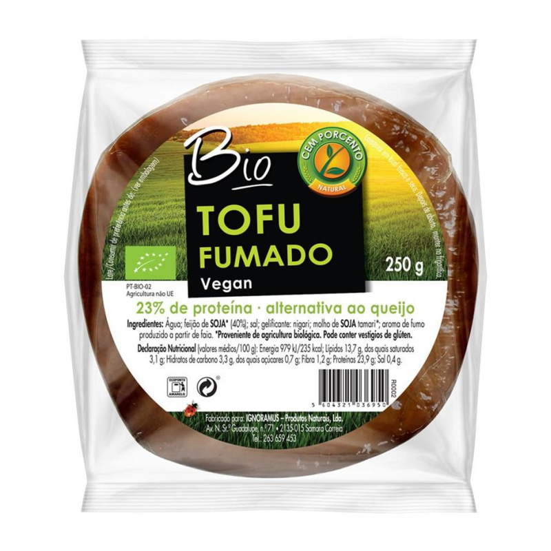 TOFU FUMADO VEGAN BIO 250 GRS CEM PORCENTO