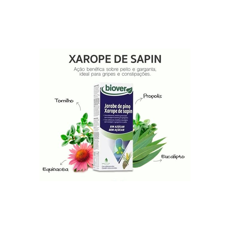 SIROP DE SAPIN SANS SUCRE 150 ML BIOVER XAROPE