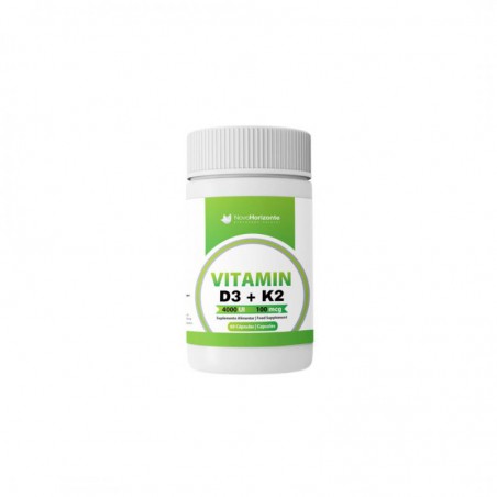 VITAMIM D3 4000 UI MAIS K2 MK7 100 MCG 60 CAPSULAS VITAMINA NOVO HORIZONTE