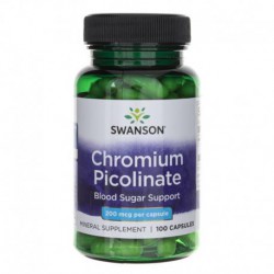 PICOLINATO DE CROMIO 200 MCG 100 CAPS SWANSON