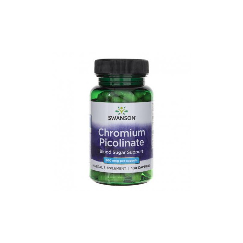 PICOLINATO DE CROMIO 200 MCG 100 CAPS SWANSON