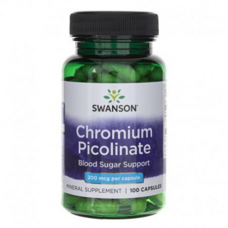 PICOLINATO DE CROMIO 200 MCG 100 CAPS SWANSON