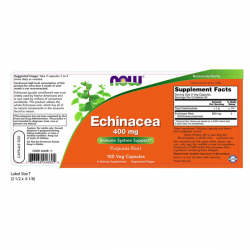 Now Foods Echinacea 400mg 100 cápsulas