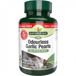 ALHO SEM ODOR ODORLESS GARLIC 120 CAPS SOFTGELS NATURES AID