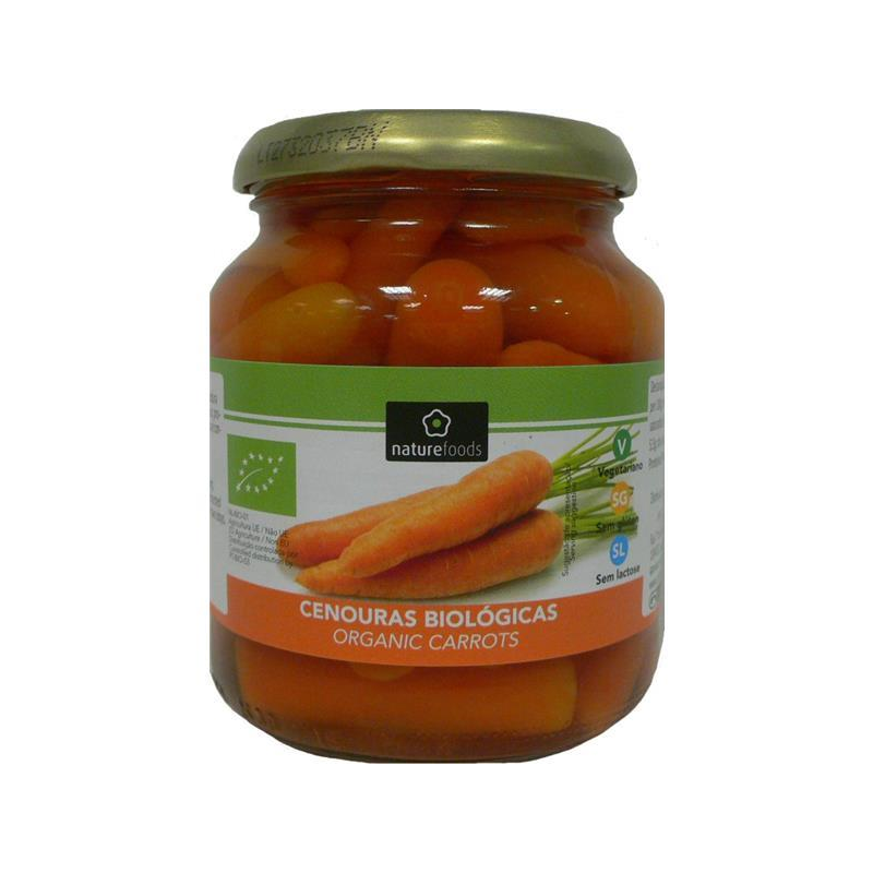 CENOURAS COZIDAS BIO 340 GRAMAS NATUREFOODS