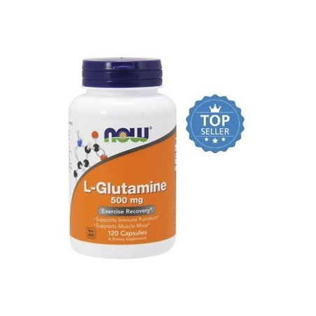 L GLUTAMINE 500 MG 120 CAPS NOW