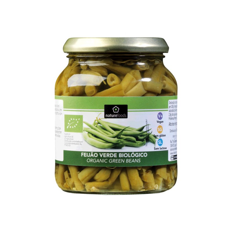 FEIJAO VERDE COZIDO BIO 340 GRS NATUREFOODS 