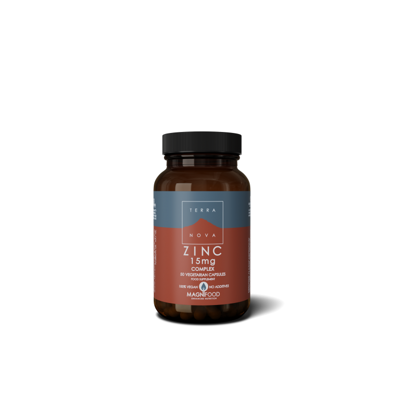 ZINC 15MG COMPLEX 50 CAPSULAS TERRA NOVA