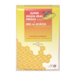 SUPER GELEIA REAL FRESCA MEL DE ACACIA 5000 MG 20 AMP 15 ML
