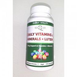 DAILY VITAMINS & MINERALS MAIS LUTEIN 90 COMPRIMIDOS QUALITY OF LIFE VITAMINAS E MINERAIS