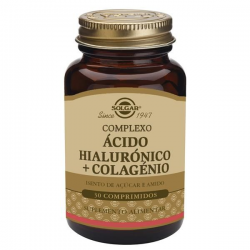 ÁCIDO HIALURÓNICO E COLAGÉNIO SOLGAR 30 CAPS
