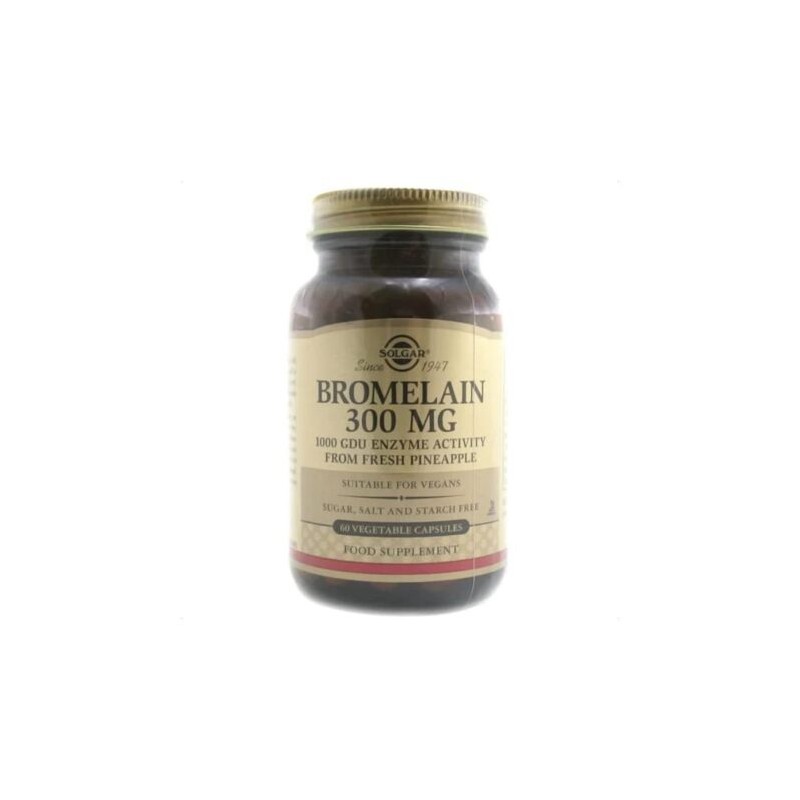 BROMELAIN 300 MG 60 CAPS SOLGAR