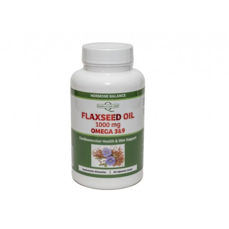 FLAXSEED OIL CAPS1000 MG OMEGA 3 E 9 90 CAPSULAS QUALITY OF LIFE