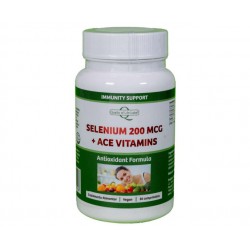 SELENIUM 200M MCG COM ACE VITAMINS 30 COMP QUALITYOF LIFE LABS