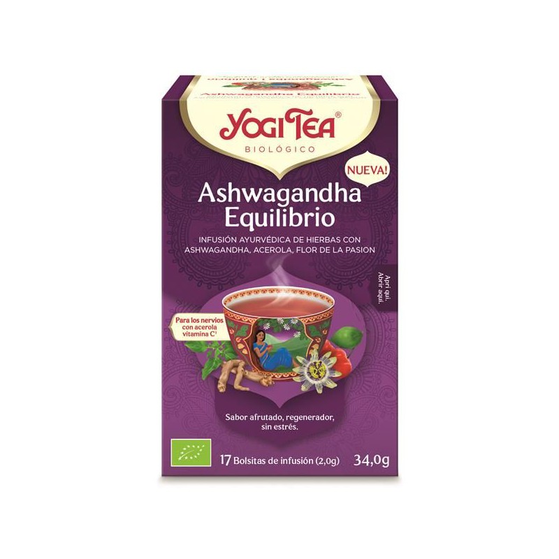 YOGI TEA BIO ASHWAGANDHA EQUILIBRIO 17 SAQUETAS