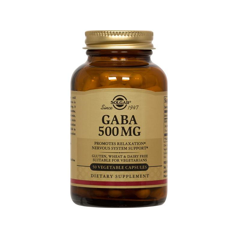 GABA 500 MG  50 CÁPSULAS  SOLGAR