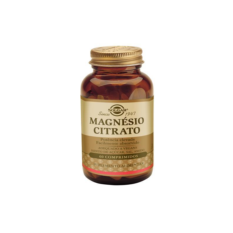 CITRATO DE MAGNESIO 60 COMPRIMIDOS SOLGAR