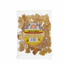GENGIBRE EM PEDACOS CUBOS 250 GR INT SALIM