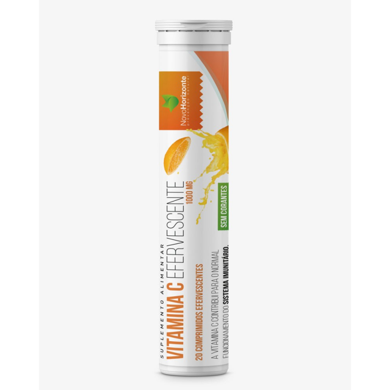 VITAMINA C 1000 MG 20 COMPRIMIDOS EFERVESCENTE NOVO HORIZONTE
