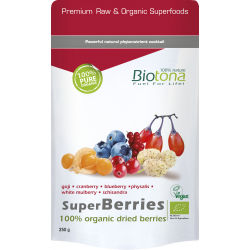 SUPERBERRIES DRIED BERRIES BIO 250 G BIOTONA