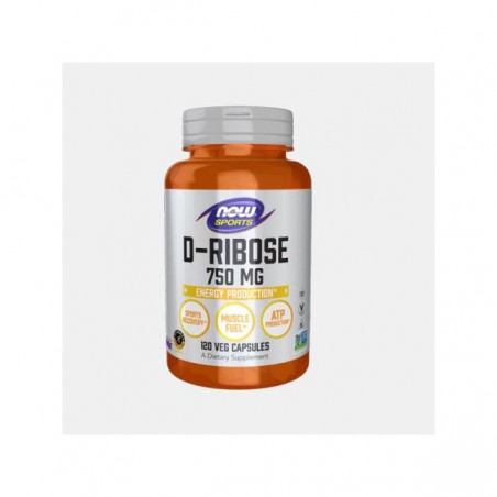 D RIBOSE 750 MG 120 CAPSULAS VEGETAIS NOW