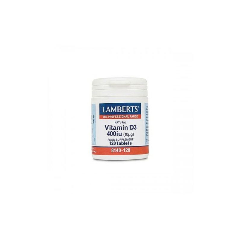 Vitamina D 3 400 UI 120 comprimidos  Lamberts