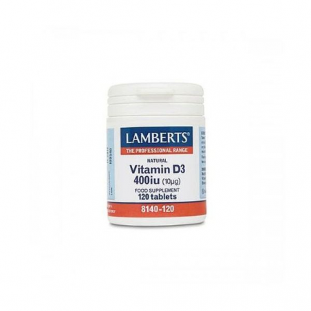 Vitamina D 3 400 UI 120 comprimidos  Lamberts