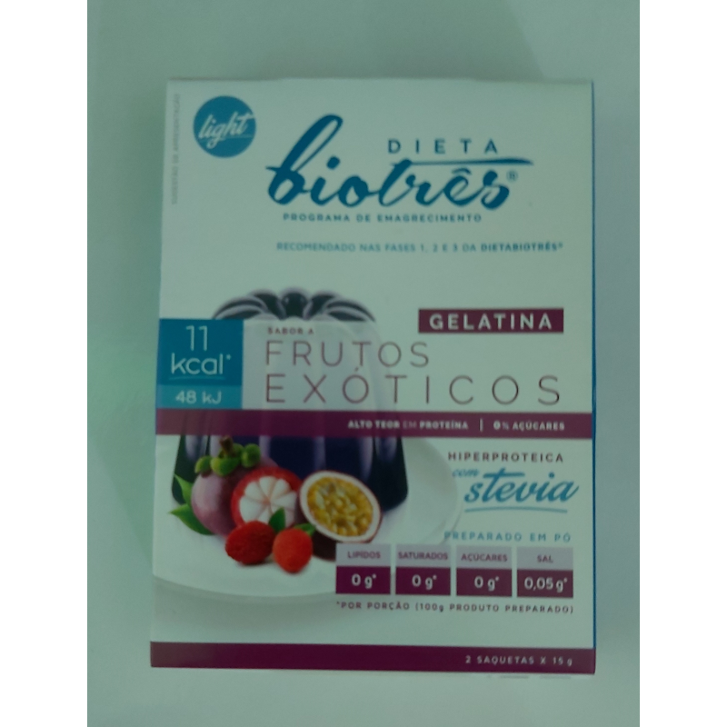 DIETA BIOTRES GELATINA LIGHT FRUTOS EXOTICOS  2x15