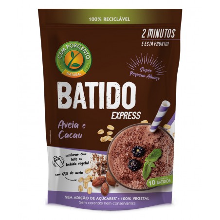 BATIDO AVEIA CACAI EXPRESS 300 GRS CEM PORCENTO