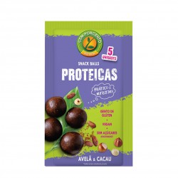 SNACK BALLS PROTEICAS AVELA CACAU 30 GRS CEM PORCENTO 