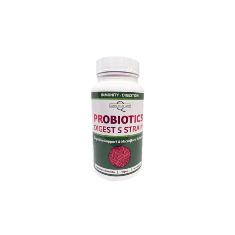 PROBIOTICS DIGEST 5 STRAIN 90 CAPS QUALITY OF LIFE