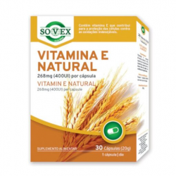 VITAMINA E NATURAL 268 MG 400 UI 30 CAPS SOVEX