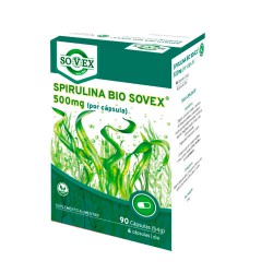 SPIRULINA BIO 90 CAPS 500 MG SOVEX