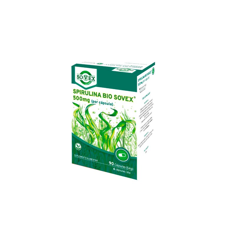 SPIRULINA BIO 90 CAPS 500 MG SOVEX