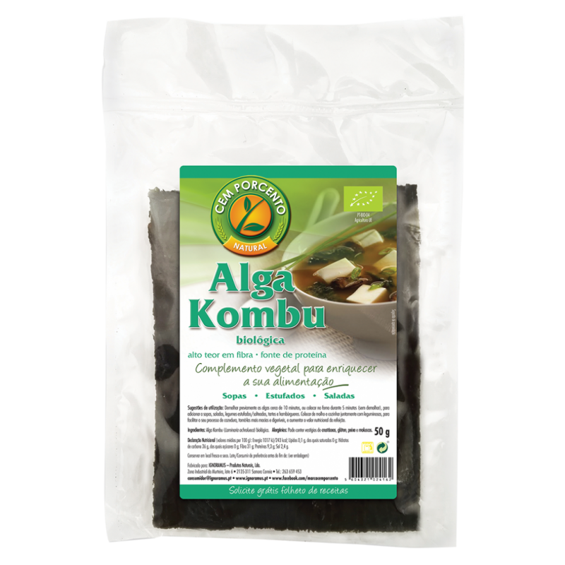 ALGA KOMBU BIO 50 GRS CEM PORCENTO