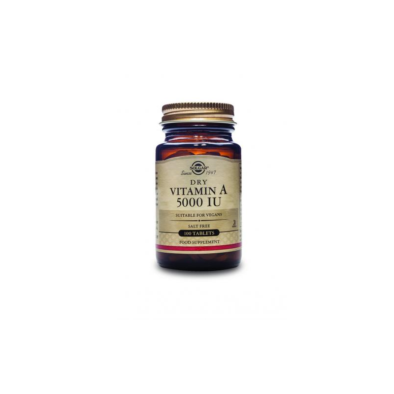 VITAMINA A 1502 UG ( 5000 IU )  100 COMPRIMIDOS  SOLGAR