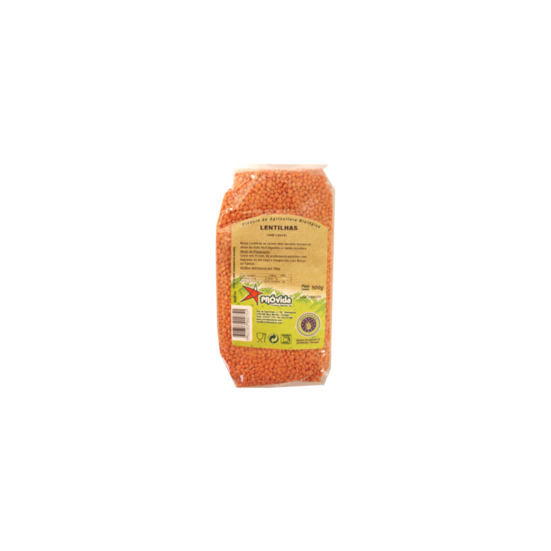LENTILHAS SEM CASCA BIO 500 G