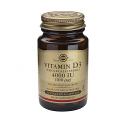 VITAMINA D3 4000 IU 100 UG 60 CAPS SOLGAR