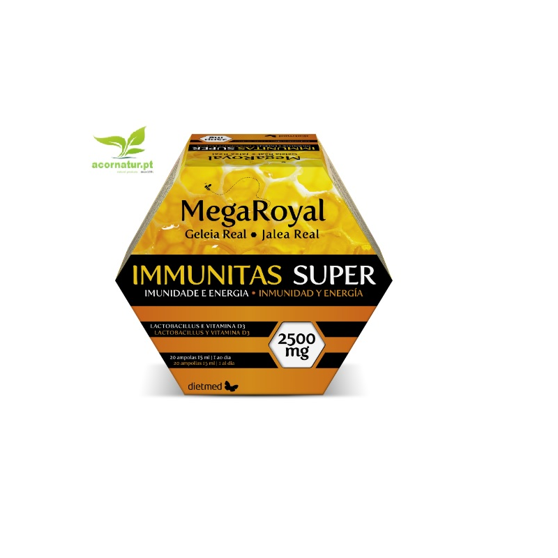 MEGA ROYAL IMMUNITAS SUPER 2500 20 X 15 ML AMPOLAS DIETMED