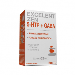 EXCELENTE ZEN 5 HTP MAIS GABA 60 CAPS EXCELENT FARMOPLEX