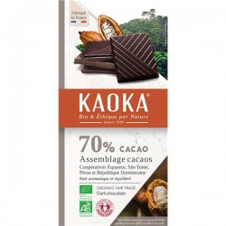 KAOKA F. TRADE BIO CHOCOLATE 100 G PRETO 70%