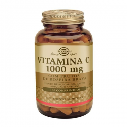 VITAMINA C + ROSEIRA BRAVA 1500mg 90 COMPRIMIDOS SOLGAR