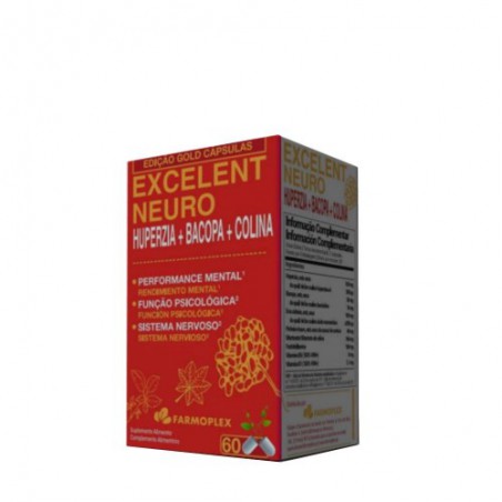 EXCELENT NEURO 60 CAPSULAS HUPERZIA BACOPA COLINA FARMOPLEX