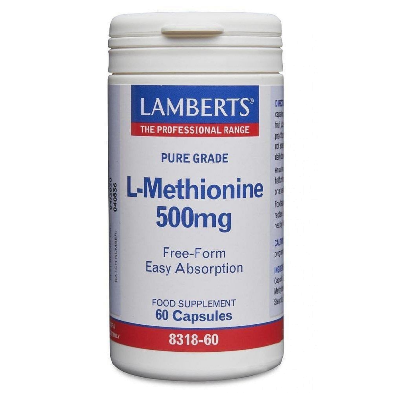 L METIONINA 60 CAPSULAS 500 MG METHIONINE LAMBERTS 