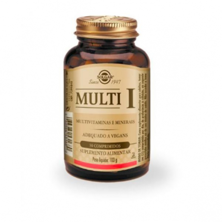 MULTI I MULTIVITAMINAS E MINERAIS SOLGAR  30 COMP    