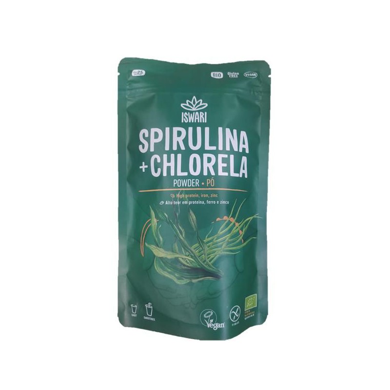 SPIRULINA E CLORELA BIO PO 125 G ISWARI