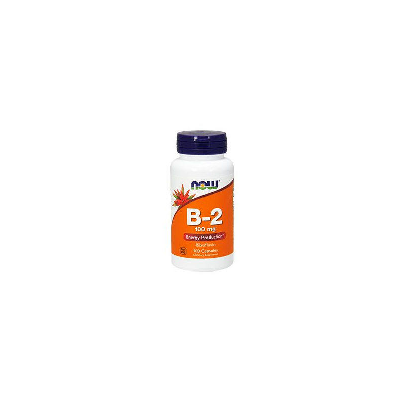 VITAMINA B2 100MG 100 CAPS NOW 
