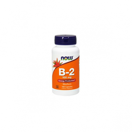 VITAMINA B2 100MG 100 CAPS NOW 